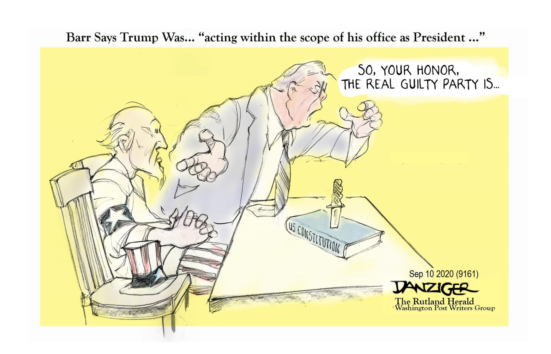 Jeff Danziger cartoon